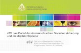 ESV das Portal der österreichischen Sozialversicherung und die digitale Signatur.