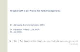 Vergaberecht in der Praxis des Kulturmanagements 17. Jahrgang, Sommersemester 2006 Dr. Sebastian Hofert, LL.M./RSA 13. Juli 2006.