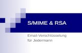 S/MIME & RSA Email-Verschlüsselung für Jedermann.