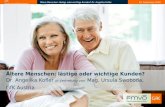 30. September 2009Ältere Menschen: lästige oder wichtige Kunden? Dr. Angelika KoflerGfK Finanzmarktforschung agenda THE Ältere Menschen: lästige oder wichtige.
