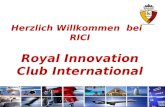 Herzlich Willkommen bei RICI Royal Innovation Club International.