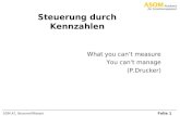 Folie 1 SOM A7, Brunner/Missoni Steuerung durch Kennzahlen What you cant measure You cant manage (P.Drucker)