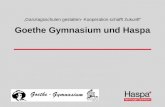 Ganztagsschulen gestalten- Kooperation schafft Zukunft Goethe Gymnasium und Haspa.