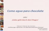 Como agua para chocolate oder Liebe geht durch den Magen Referat im Rahmen des Seminars Verfilmungen spanischer und lateinamerikanischer Romane Elisabeth.