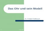 5. Mai 2005 1 Das Ohr und sein Modell Dr. Fridtjof Feldbusch.