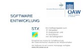 Ein Softwarepaket zum Verwalten Analysieren und Annotieren von Schallsignalen SOFTWARE STX ENTWICKLUNG Entwickelt am Institut für Schallforschung der Österreichischen.