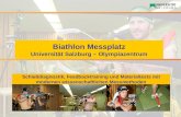 Biathlon Messplatz Universität Salzburg – Olympiazentrum Schießdiagnostik, Feedbacktraining und Materialtests mit modernen wissenschaftlichen Messmethoden.