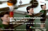 VFL Borussia Mönchengladbach – Bälle, Tore und IT Mit MS Dynamics zurück in die Erfolgsspur Frank Fleissgarten/ René Hübel Deutschland, Juli 2008.