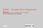 SEPA – Single Euro Payment Area Herausforderungen für Vereine Veranstaltung der Stadtsparkasse Burgdorf am 31. Januar 2013 in Burgdorf.