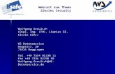 Webcast zum Thema iSeries Security Wolfgang Greulich (Dipl. Ing. (FH), iSeries SE, Citrix CCA)) WS Datenservice Hauptstr. 20 73326 Deggingen Tel. +49 7334.