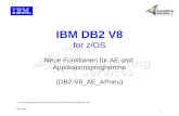 1 Jan 2005 Neue Funktionen für AE und Applikationsprogramme (DB2-V8_AE_APneu) IBM DB2 V8 for z/OS (*) (*) ist eingetragenes Warenzeichen der IBM International.