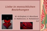 Liebe in menschlichen Beziehungen M. Krištofová, K. Monišová, K. Húšťavová, A. Holokáčová 3.D.