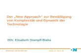 1 TECHNOLOGY LAW UNI WIEN 2007 Der New Approach zur Bewältigung von Komplexität und Dynamik der Technologie DDr. Elisabeth Stampfl-Blaha.