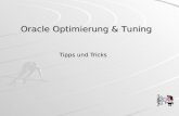 Oracle Optimierung & Tuning Tipps und Tricks. Andreas Widmann Oracle Optimierung & Tuning Themen Einführung Einführung Tools sqlplus & tkprofTools sqlplus.