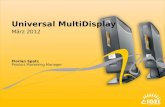 Universal MultiDisplay Product Marketing Manager März 2012 Florian Spatz.