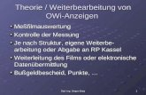 1Dipl.-Ing. Jürgen Burg Theorie / Weiterbearbeitung von OWi-Anzeigen Meßfilmauswertung Kontrolle der Messung Je nach Struktur, eigene Weiterbe- arbeitung.