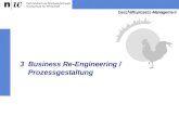 3 Business Re-Engineering / Prozessgestaltung Geschäftsprozess-Management.