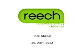 Renewable energy challenge e.V. Hochschulgruppe am KIT renewable energy challenge Info-Abend 26. April 2012.