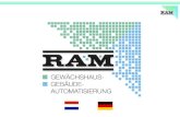 RAM GmbH Mess- und Regeltechnik 40 Jahre 1971 – 2011 Herrsching, Bayern, Deutschland 40 Mitarbeiter am Standort Herrsching 30 RAM-Vertriebspartner mit