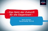 - Das Netz der Zukunft für die Gegenwart - Horst Schmitz Bereichsleiter Technik.