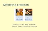 Marketing praktisch Janka Hanulova, Boba Belanova, Claudia Zuser, Magdalena Rohrweg.