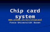 Chip card system  Freie Universität Bozen.