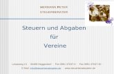 HERMANN PETER STEUERBERATER Lukasweg 13 · 94469 Deggendorf · Fon 0991 37037-0 · Fax 0991 37037-30 · E-Mail: info@steuerberaterpeter.de · @steuerberaterpeter.de.