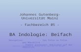 BA Indologie: Beifach Johannes Gutenberg-Universität Mainz - Fachbereich 05 - Präsentation: S. Wengoborski Aufnahmen aus den Jahren 1991, 1997 und 2008.