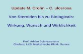 Update M. Crohn – C. ulcerosa Von Steroiden bis zu Biologicals: Wirkung, Wunsch und Wirklichkeit Prof. Adrian Schmassmann Chefarzt, LKS, Medizinische Klinik,