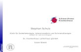 Stephan Schulz Klinik für Anästhesiologie, Intensivmedizin und Schmerztherapie (Chefarzt: Dr. med. Ulrich Ringeler) Ev. Krankenhaus Lutherhaus gGmbH Essen-Steele.