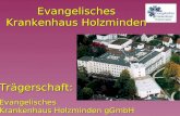 Evangelisches Krankenhaus Holzminden Trägerschaft:Evangelisches Krankenhaus Holzminden gGmbH