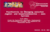 1Titel der Präsentation Psychiatrie im Übergang zwischen Jugend- und Erwachsenenalter – zwei Systeme Frank Häßler Klinik für Psychiatrie, Neurologie, Psychosomatik.