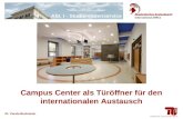 Abt. I - Studierendenservice Dr. Carola Beckmeier Campus Center als Türöffner für den internationalen Austausch.