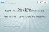 Yellowstone – Geysire und Vulkanismus Fachgebiet Geohydraulik und Ingenieurhydrologie Prof. Dr. rer. nat. Manfred Koch Ein Vortrag von Sascha Ries.