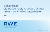RWE Polska 4/15/2014PAGE 1 Schiefergas – die bekannteste Art von Gas aus unkonventionellen Lagerstätten xxx.