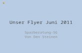 Unser Flyer Juni 2011 Sparberatung-SG Von Den Steinen.