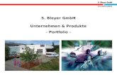 S. Bleyer GmbH Unternehmen & Produkte – Portfolio –
