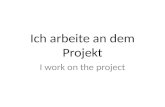Ich arbeite an dem Projekt I work on the project.
