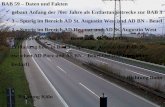 BAB 59 – Messung der Verkehrsdichte Verkehrsaufkommen in Richtung Bonn Verkehrsaufkommen in Richtung Köln Auf- und Abfahrten an der AS Wahn Richtung Köln.