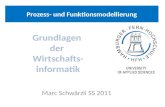 Prozess- und Funktionsmodellierung Marc Schwärzli SS 2011.