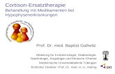 Prof. Dr. med. Baptist Gallwitz Abteilung für Endokrinologie, Diabetologie, Nephrologie, Angiologie und Klinische Chemie Medizinische Universitätsklinik.