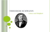 T HEODOR S CHWANN Leben und Tätigkeit. Leben -Theodor Schwann war am 7 Dezember in Neuss 1810 geboren; -Sohn des Goldschimieds und Verlegers Leonard Schwann.