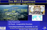 Das BELLE Experiment: Resultate und Zukunftsperspektiven ÖPG-Fakt G.Leder 28.September 2005 Das BELLE Experiment Das Experiment B-Physik : Ausgewählte.