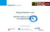 Organisation von BERUFSBEGLEITENDEN STUDIENGÄNGEN IN KOOPERATION MIT.