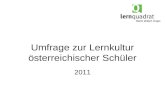 Umfrage zur Lernkultur österreichischer Schüler 2011.