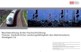 1 29. Oktober 2010 Vorstand Ressort Technik, Ressort Infrastruktur Dr.-Ing. Volker Kefer Deutsche Bahn AG Nachbereitung Erste Fachschlichtung Thema: Verkehrliche.