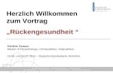 Rückengesundheit phi – PRO HEALTH INSTITUT - Wilhelm-Wagenfeld-Str. 4 _ 80807 München TEL. 089.890 63 65 0 _ FAX 089.890 63 65 15 - .