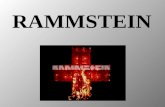RAMMSTEIN. DIE BAND Rammstein wurde 1994 gegründet und ist eine Band aus Ostberlin. Sie sind bekannt für ihre martialischen Texte und Pyroshows bei Konzerten.