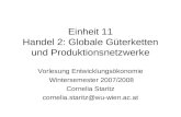 Einheit 11 Handel 2: Globale Güterketten und Produktionsnetzwerke Vorlesung Entwicklungsökonomie Wintersemester 2007/2008 Cornelia Staritz cornelia.staritz@wu-wien.ac.at.