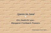 Spuren im Sand Ein Gedicht von: Margaret Fishback Powers Präsentation:Gerd Hahn.